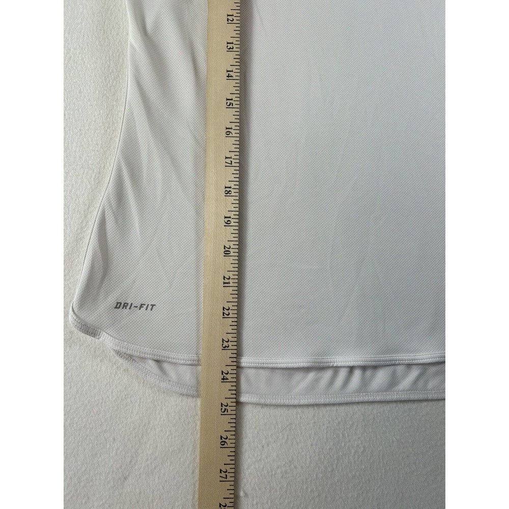 Nike Dri Fit Womens Activewear Tank Top Racerback Round Neck White Size Small - Picture 8 of 8